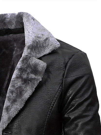 Timéo | Manteau Structuré en Cuir Doublé