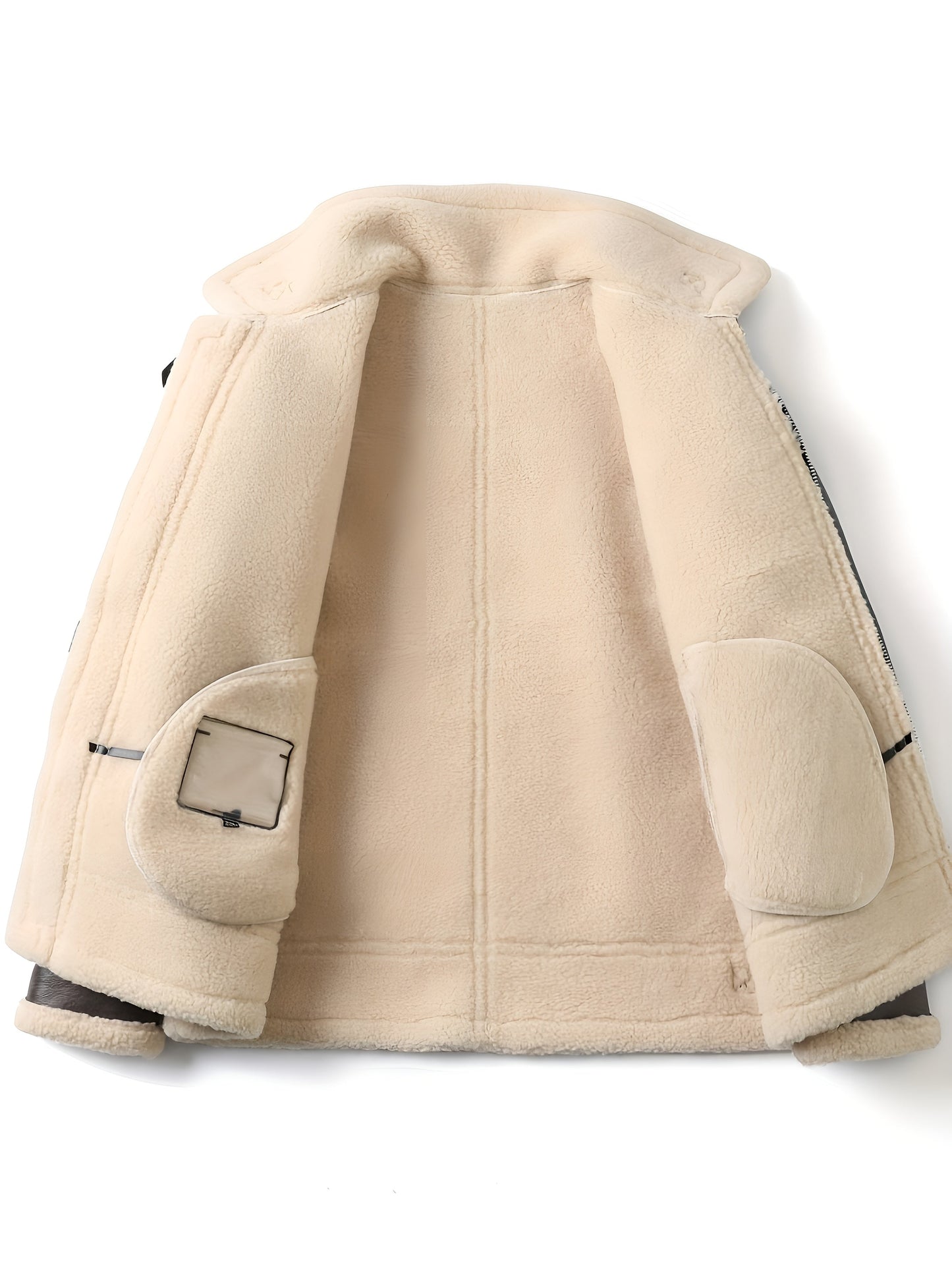 Aurèle | Veste Motard Shearling Marron