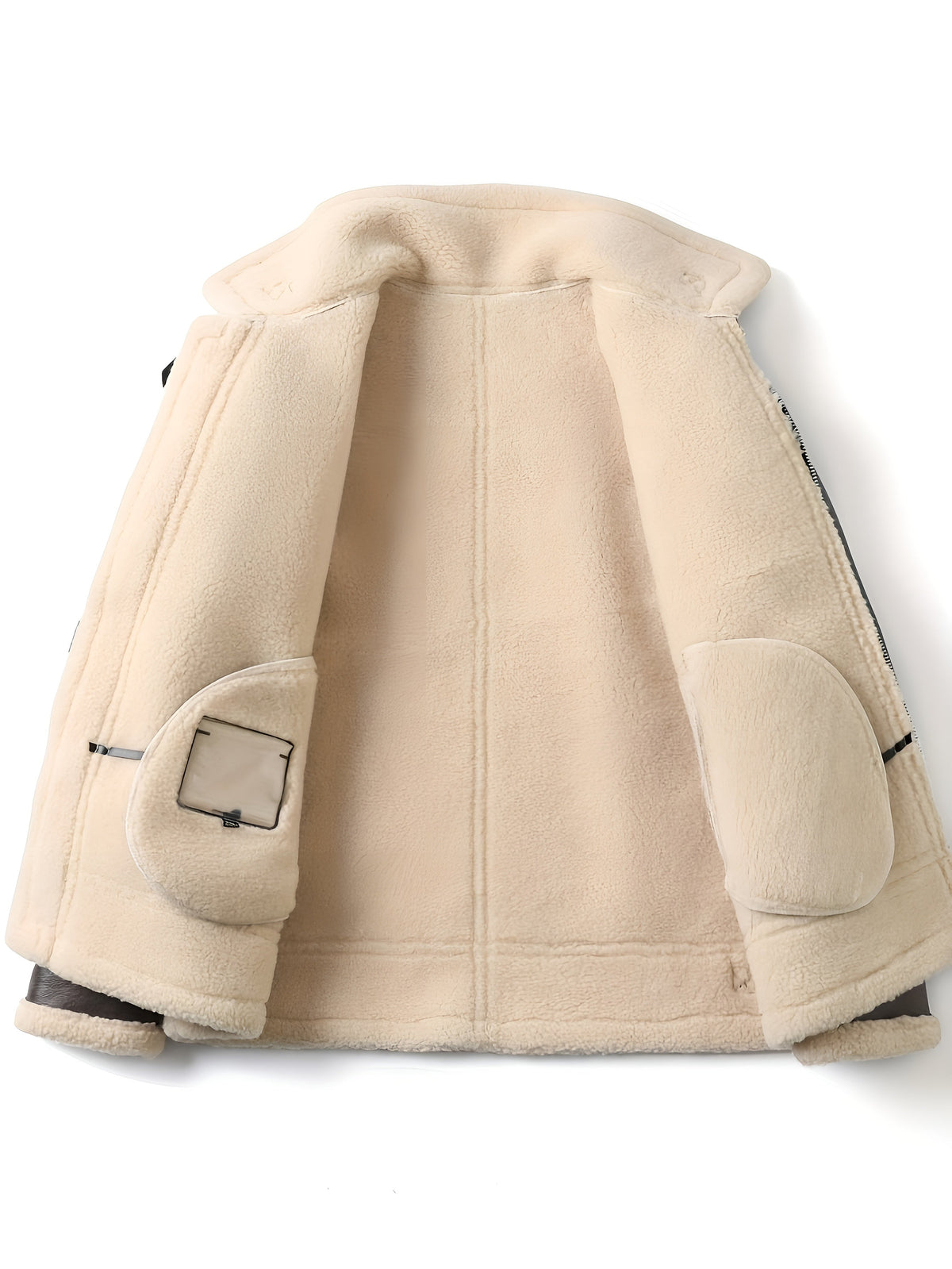 Aurèle | Veste Motard Shearling Marron