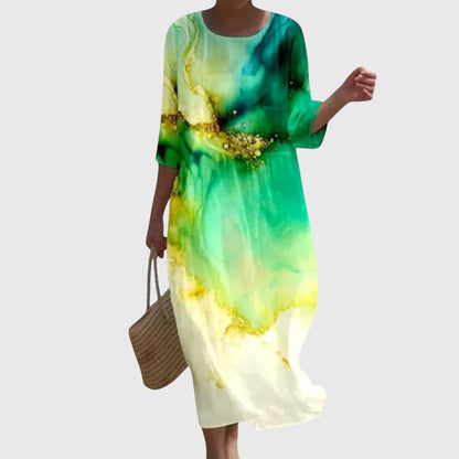 Rosalie | Fluide Floral Robe Longue