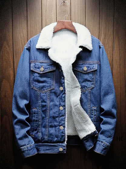 Apolline | Veste Denim Doublée Sherpa