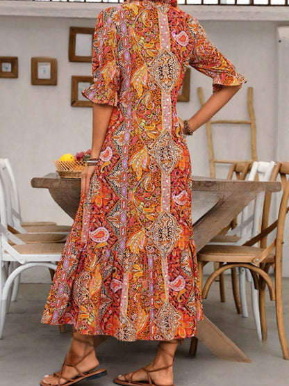 Aria | Bohème Mi-Longue Lacé Robe
