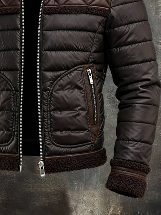 Hugo | Veste Matelassée à Col Sherpa