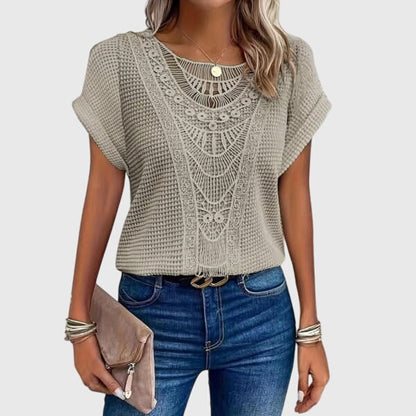 Celeste | Dentelle-Détail Ibiza Blouse