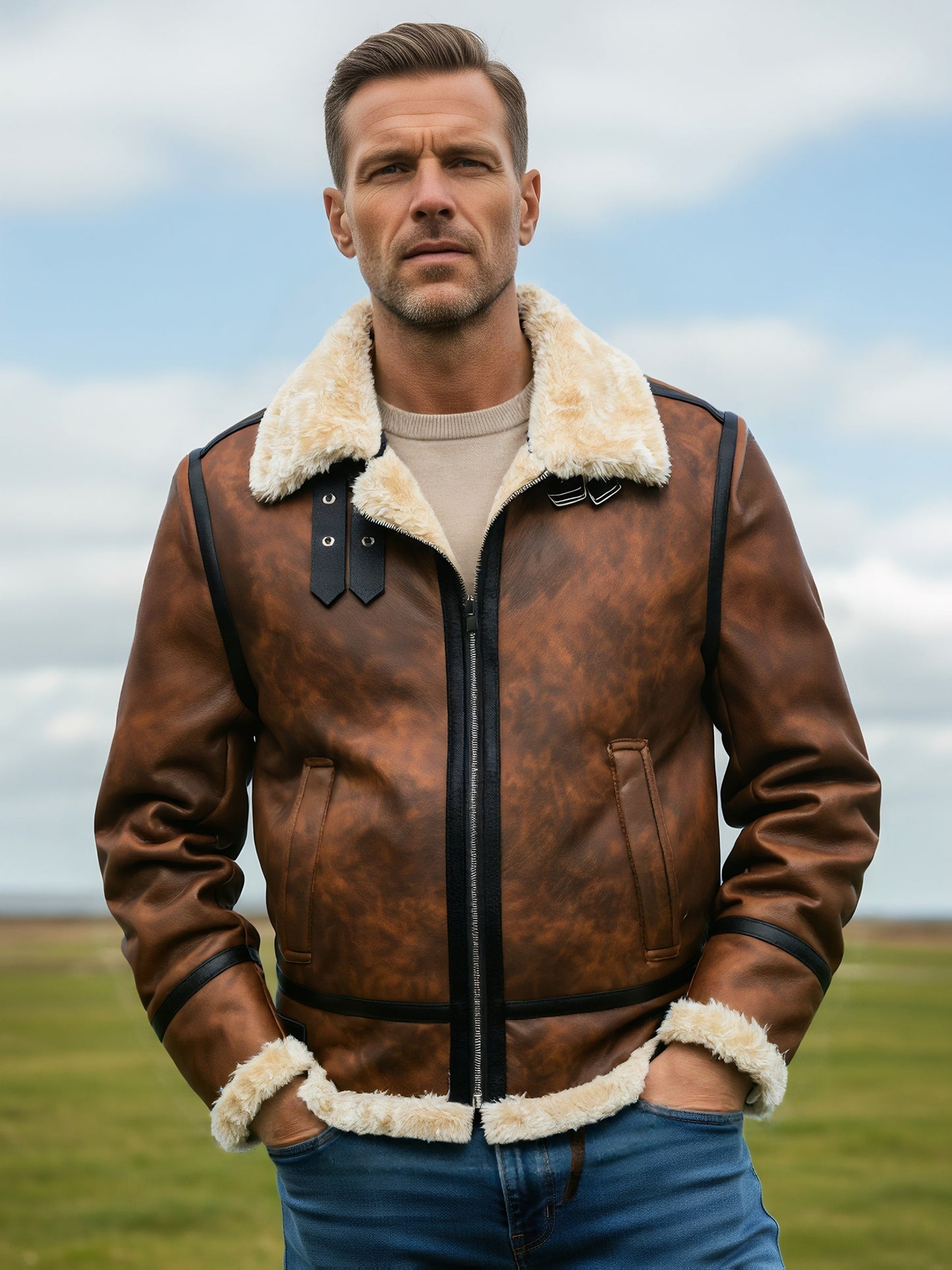 Léon | Veste Aviateur Shearling