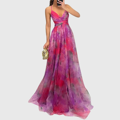 Rosalie | Floral Robe Longue