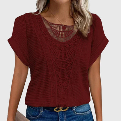Celeste | Dentelle-Détail Ibiza Blouse