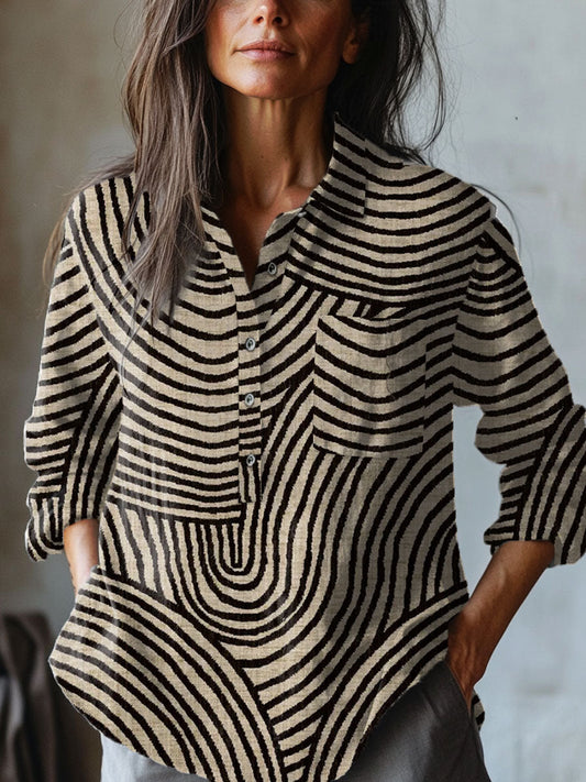 Amélie | Chemise Lin Motifs Artistiques
