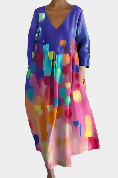 Evangeline | Col en V Robe Longue
