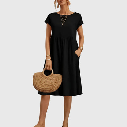 Celeste | Fluide Printemps Robe Mi-Longue