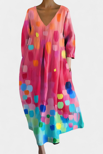 Evangeline | Col en V Robe Longue