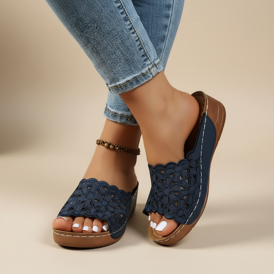 Noémie | Sandales Ergonomiques Florales