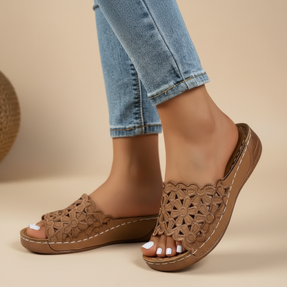 Noémie | Sandales Ergonomiques Florales