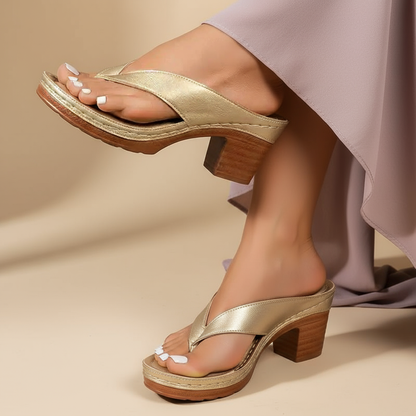 Chloé | Sandales à Talon Bloc Élégantes