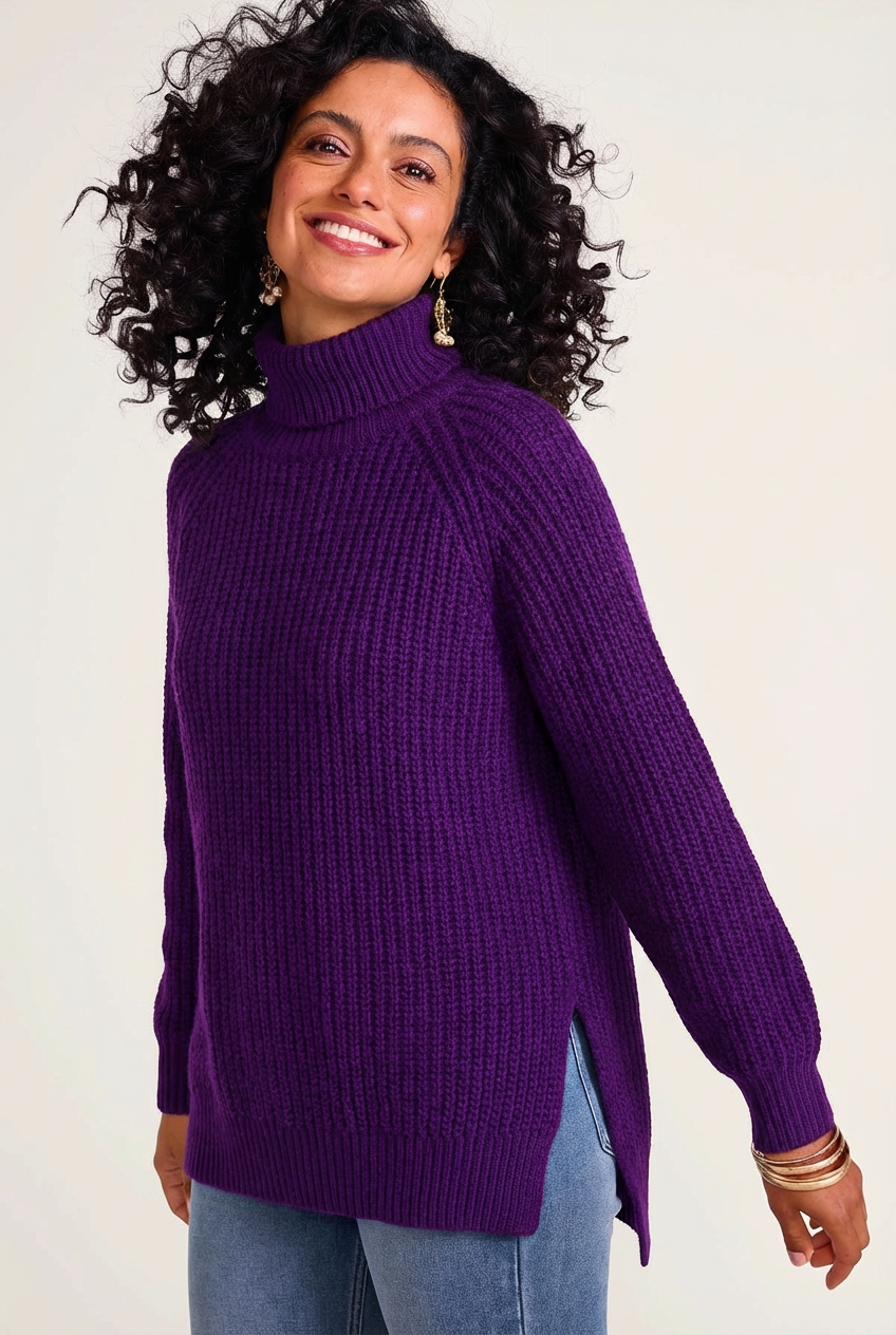 Celine | Chunky Col Roulé Pull