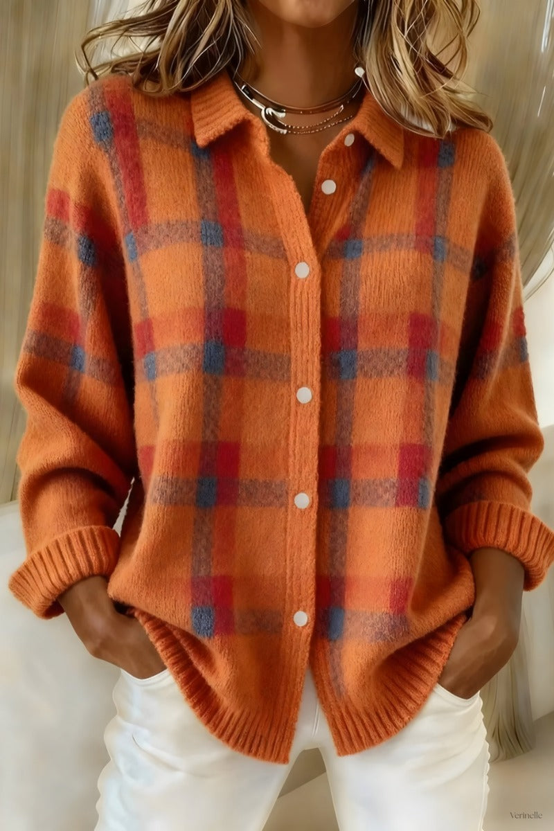 Naris | Doux Check Maille Cardigan