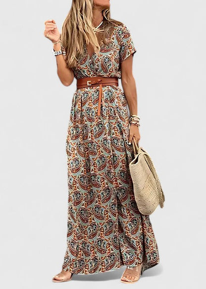 Aurelie | Fluide Bohème Robe Longue