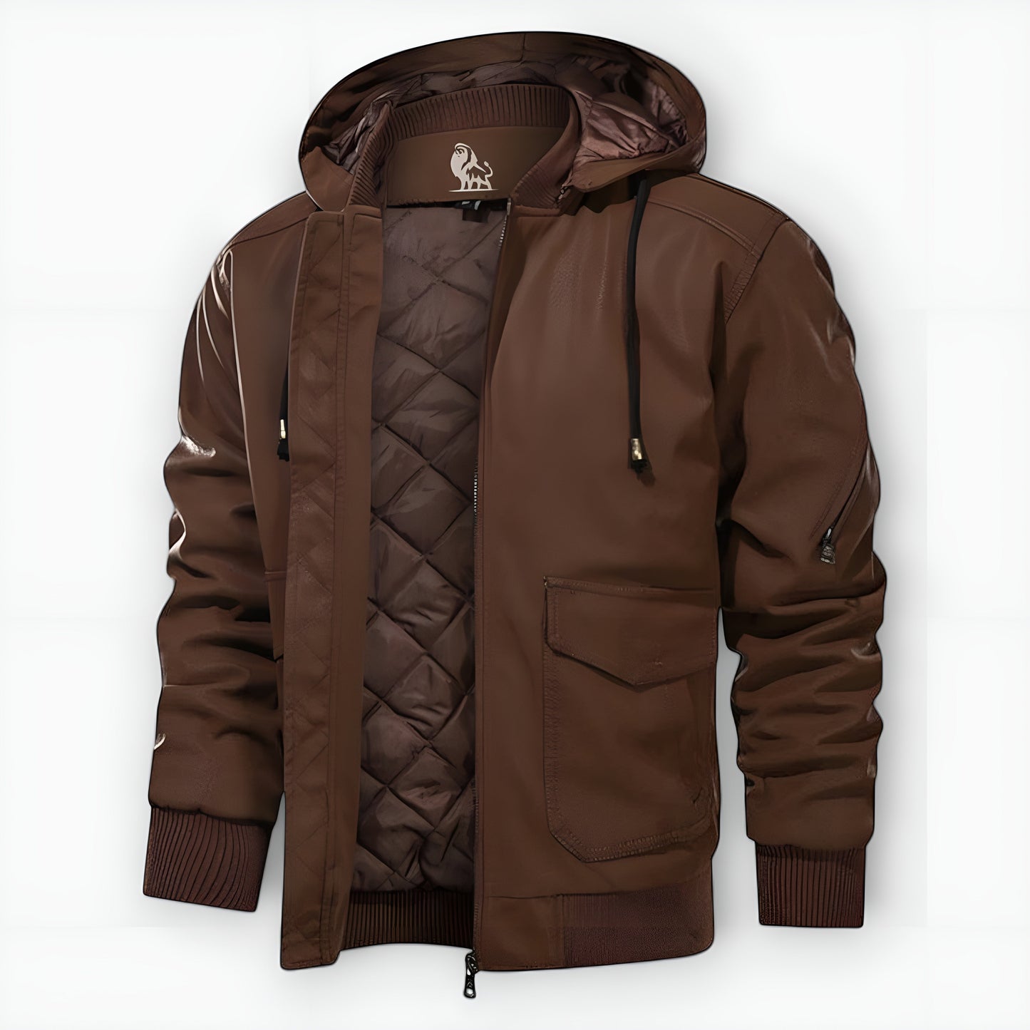 Nolan | Veste Cuir Texturé Moderne