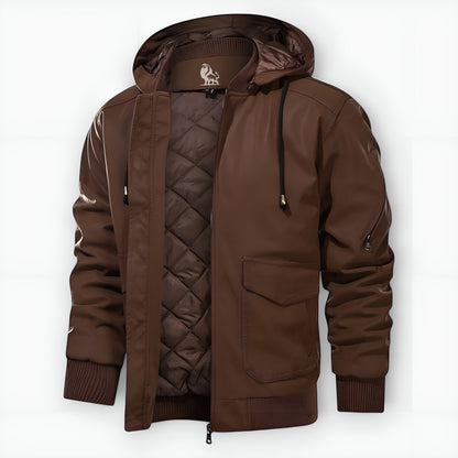Nolan | Veste Cuir Texturé Moderne