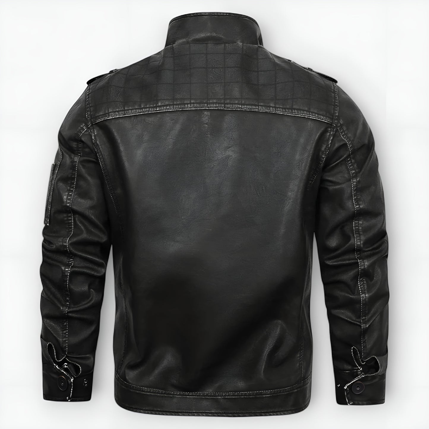 Dorian | Veste Cuir Brodée Rebelle