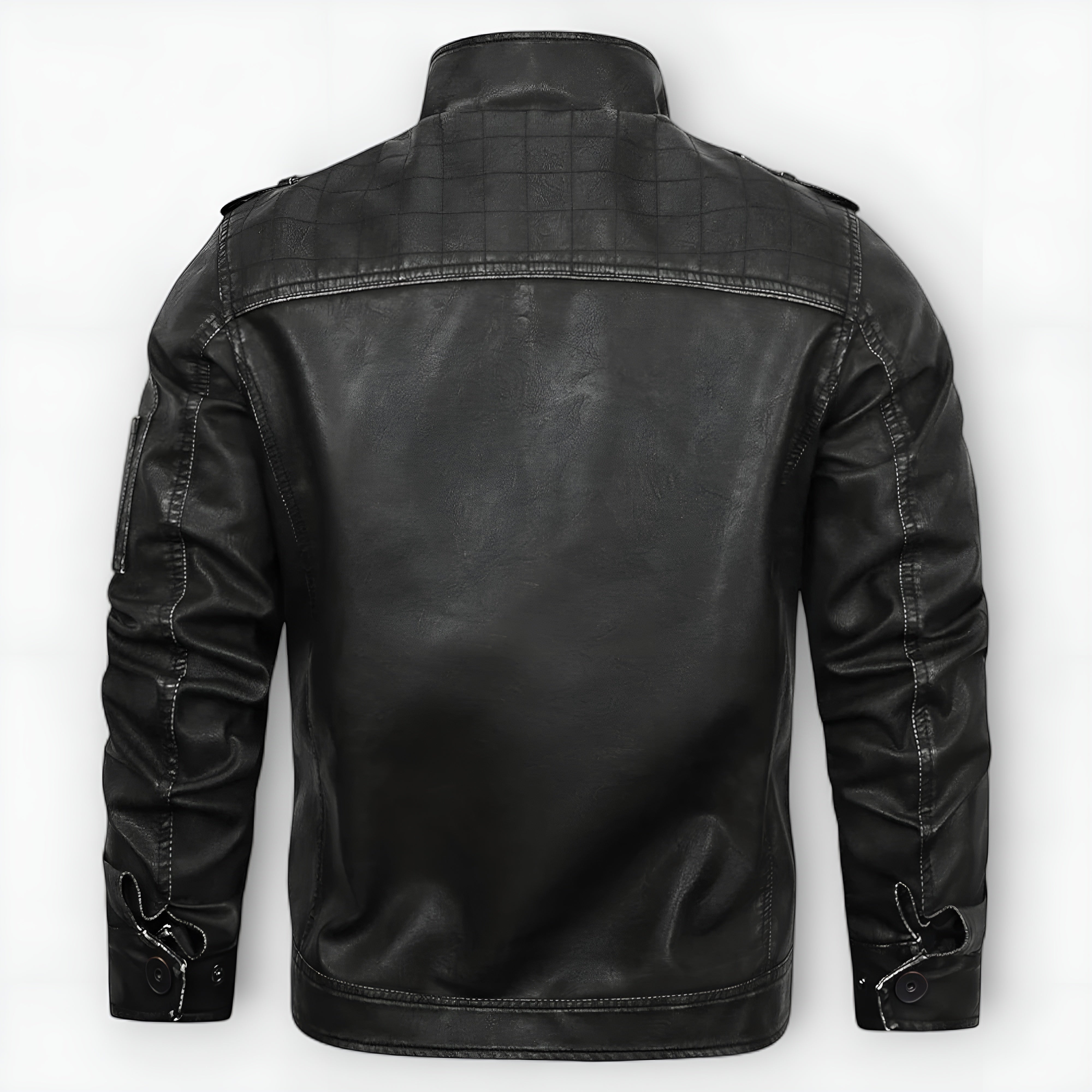 Dorian | Veste Cuir Brodée Rebelle