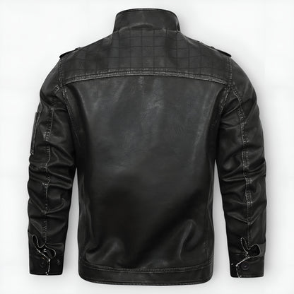 Dorian | Veste Cuir Brodée Rebelle