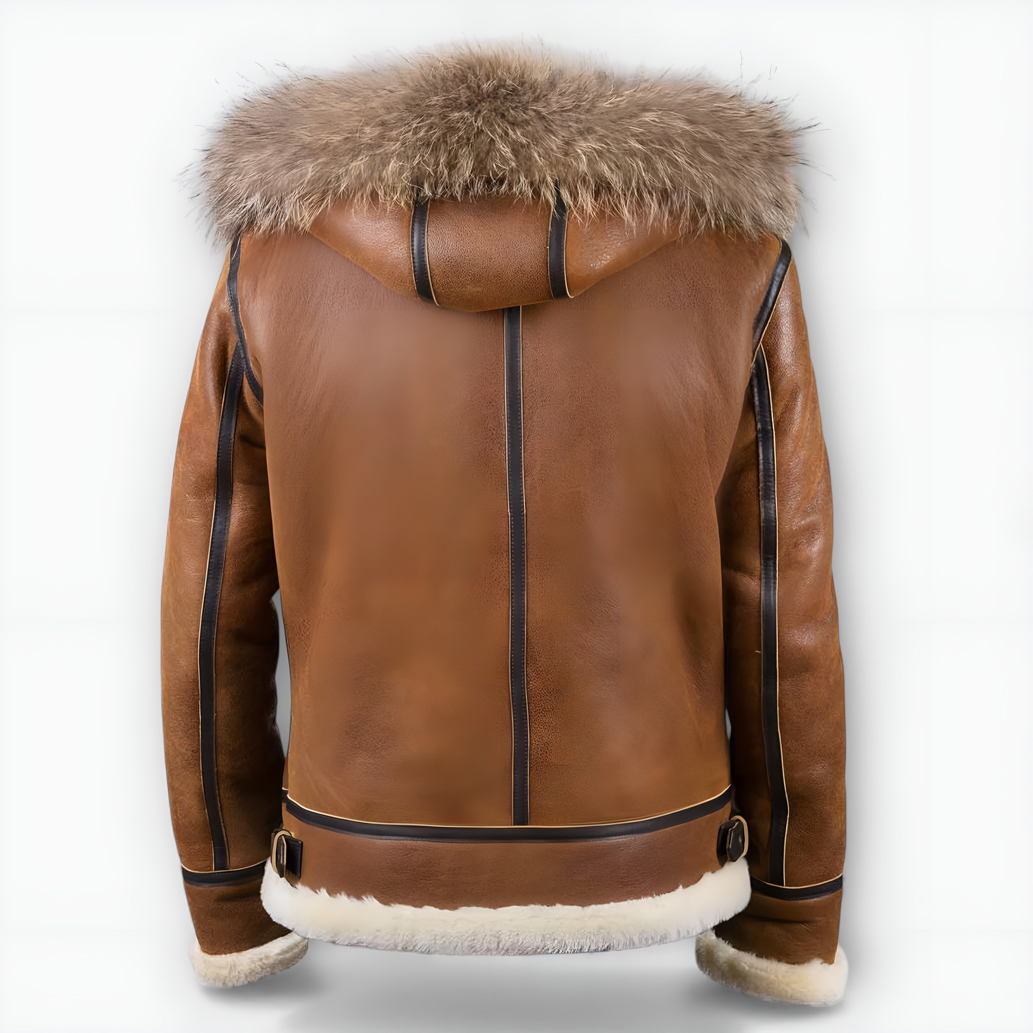 Maxime | Veste Bomber à Capuche Fourrure