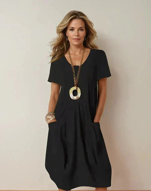 Sienna | Décontracté Flow Robe Mi-Longue