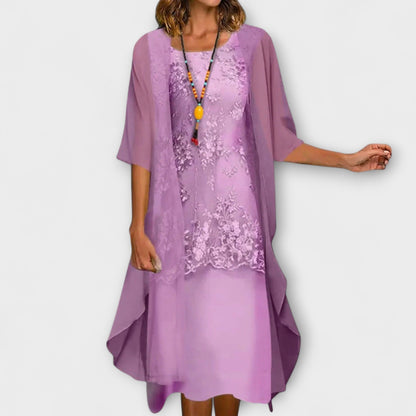 Sophia | Smocked Knee-Length Robe
