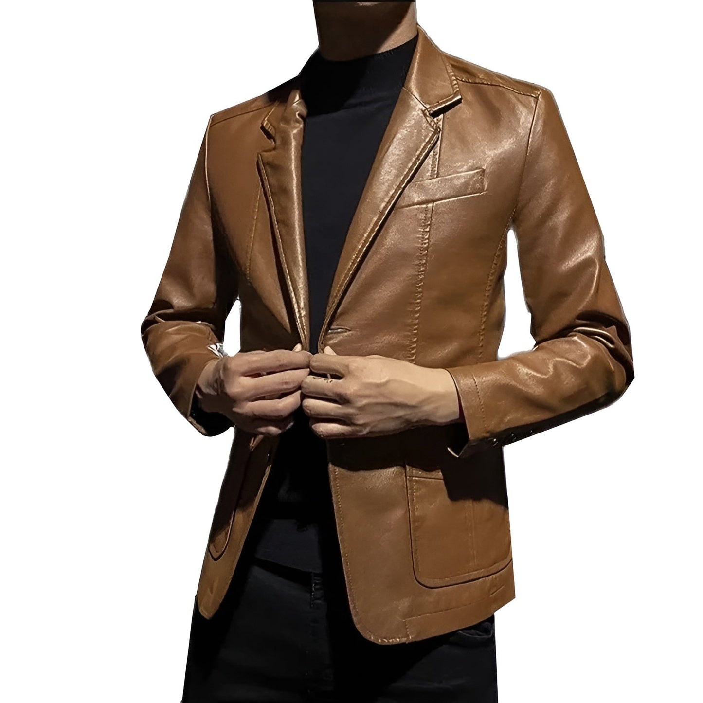 Damien | Veste Cuir Moderne Élégante