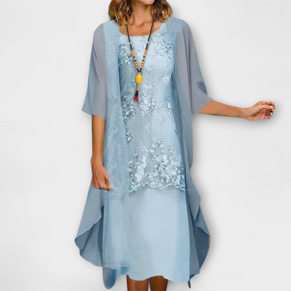Sophia | Smocked Knee-Length Robe