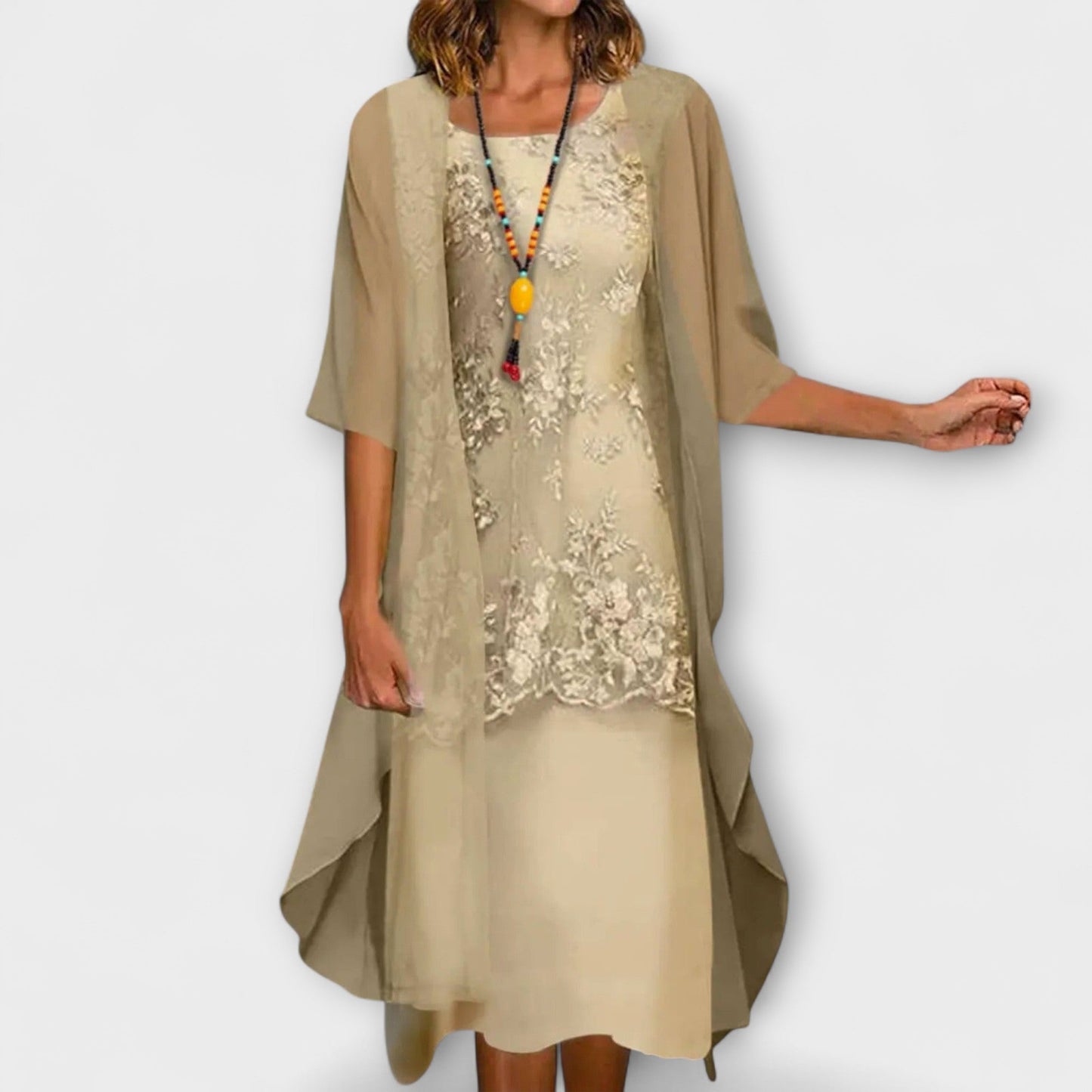 Sophia | Smocked Knee-Length Robe