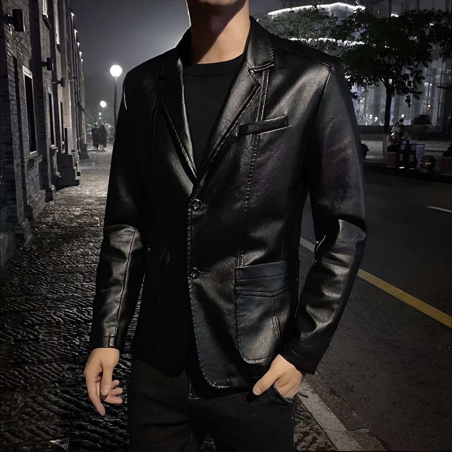 Damien | Veste Cuir Moderne Élégante