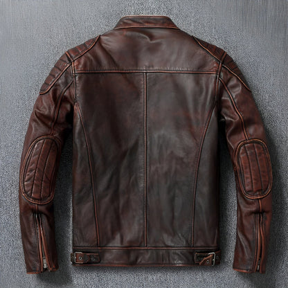 Fabien | Veste Cuir Vintage Texturé
