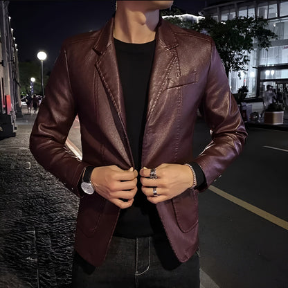 Damien | Veste Cuir Moderne Élégante