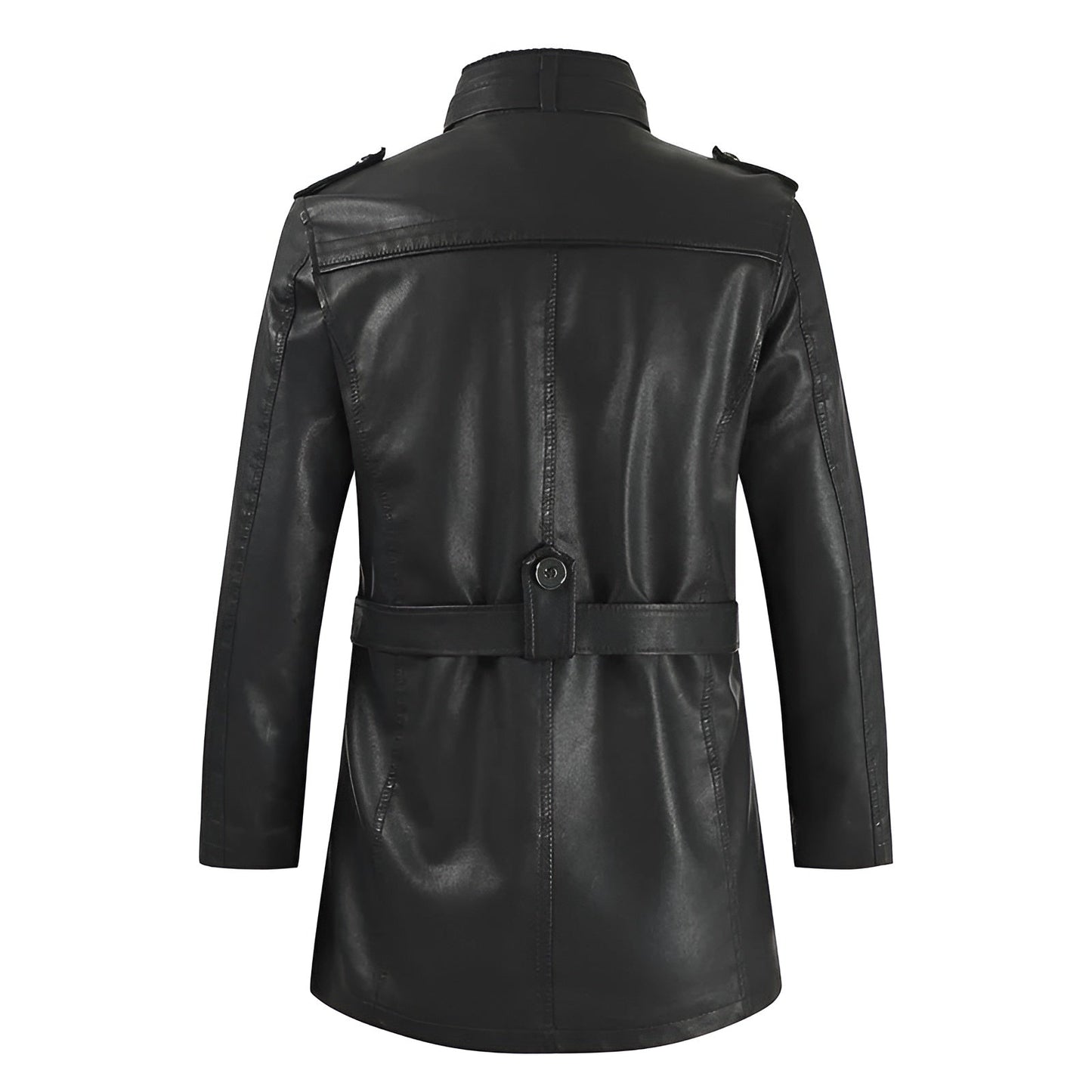 Romain | Manteau Long en Cuir Élégant