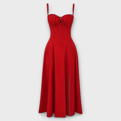 Margot | Robe Midi à Corsage