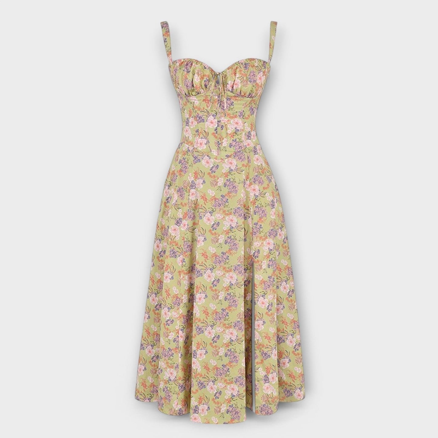 Margot | Robe Midi à Corsage