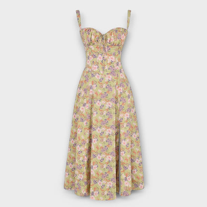 Margot | Robe Midi à Corsage