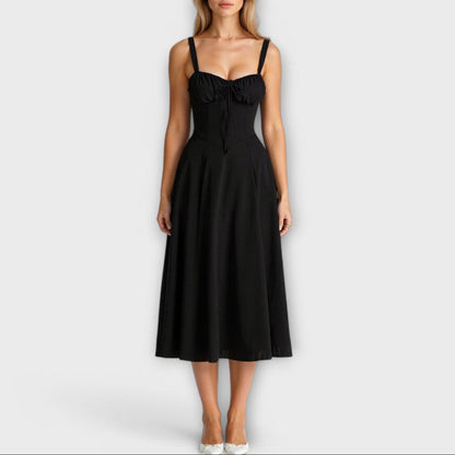 Margot | Robe Midi à Corsage