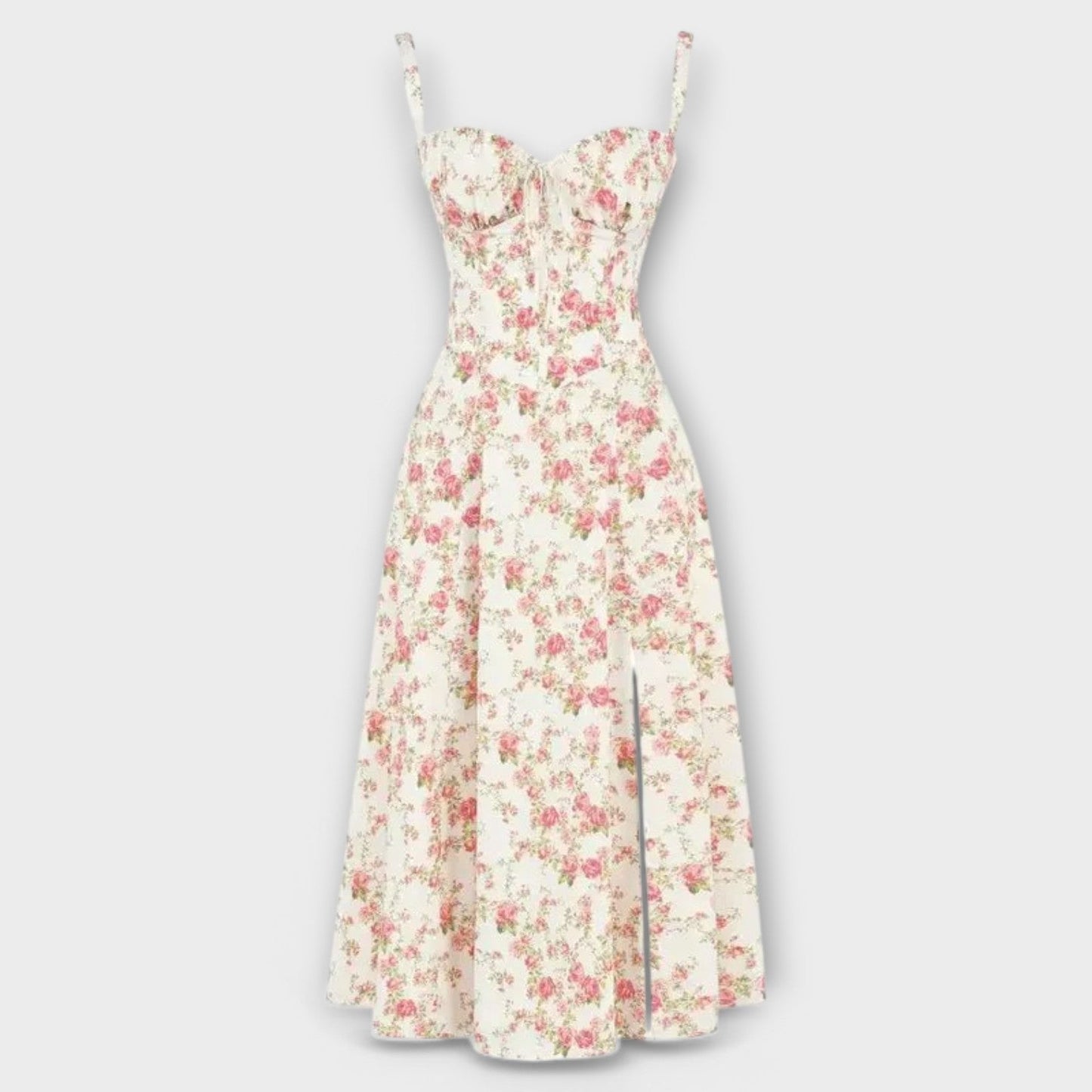 Margot | Robe Midi à Corsage