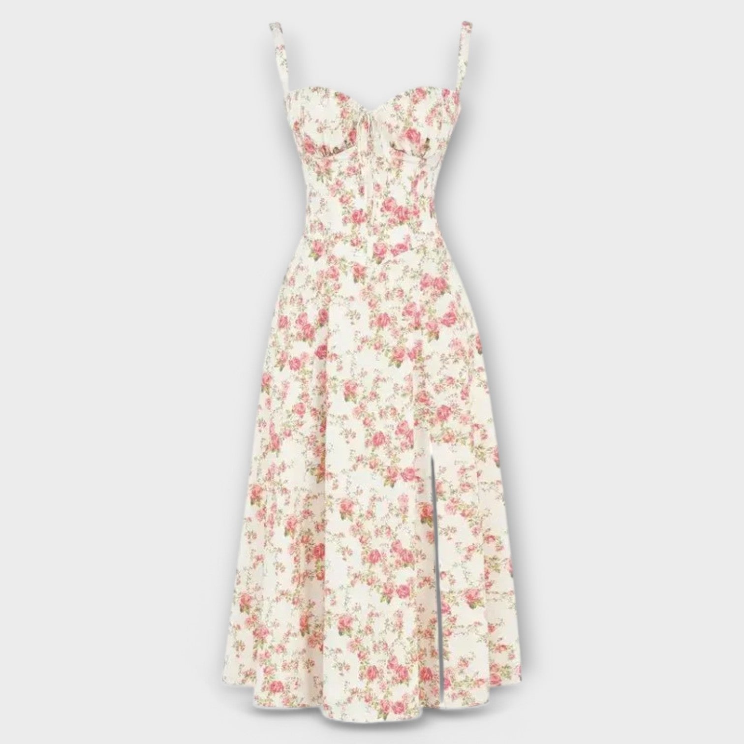 Margot | Robe Midi à Corsage