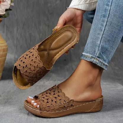 Noémie | Sandales Ergonomiques Florales