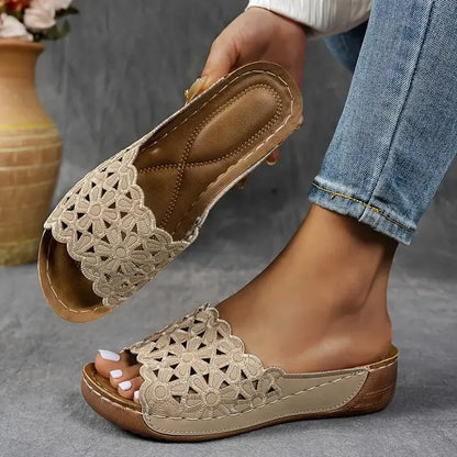 Noémie | Sandales Ergonomiques Florales