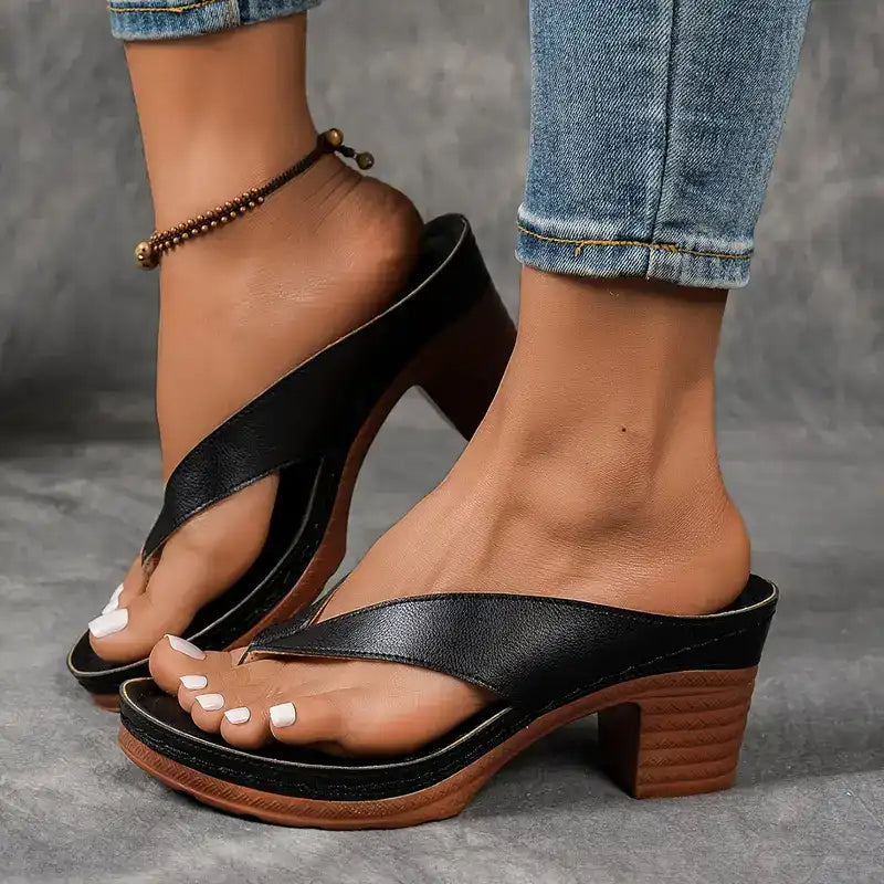 Chloé | Sandales à Talon Bloc Élégantes