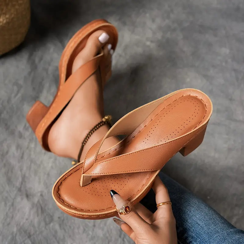 Chloé | Sandales à Talon Bloc Élégantes