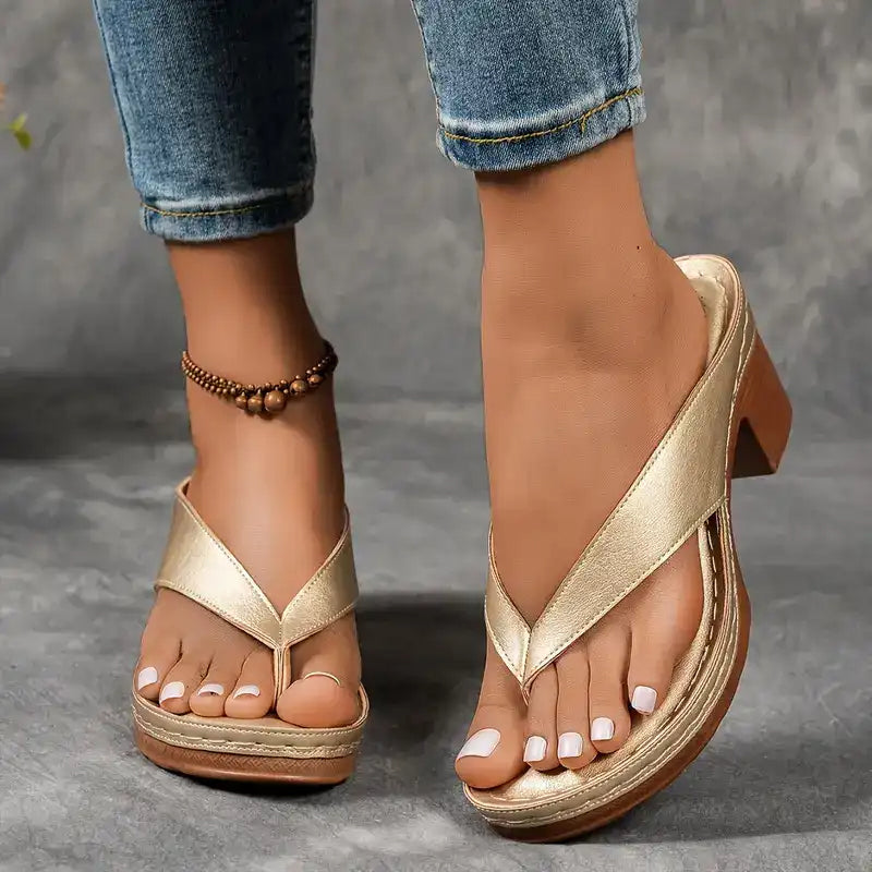 Chloé | Sandales à Talon Bloc Élégantes