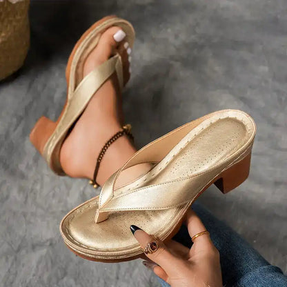Chloé | Sandales à Talon Bloc Élégantes