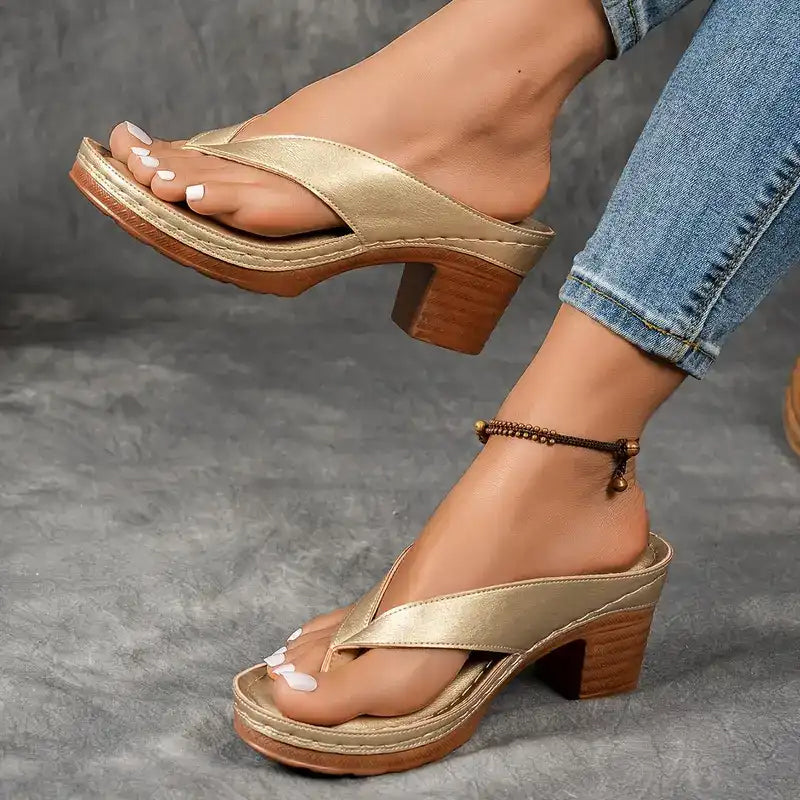 Chloé | Sandales à Talon Bloc Élégantes