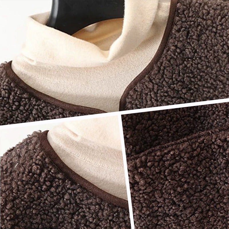 Chloé | Gilet Court Boutonné en Peluche